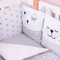 Детское постельное бельё Veres Smiling Animals (2600000099646 ) Софтфайбер/ Серый White photo 3