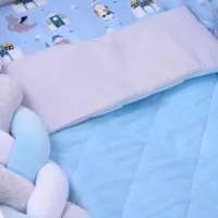 Детское постельное бельё Veres Velour Brave (2600000098410 ) Холлофайбер/ Синий Серый photo 5