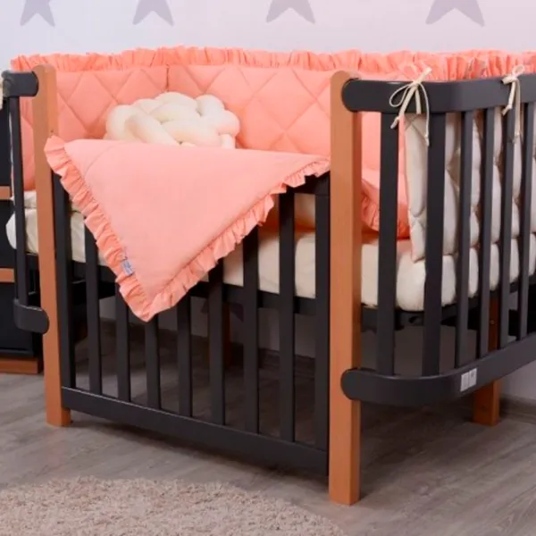 Lenjerie de pat pentru copii Veres Macaroon Peach (2600000096454 ) Bumbac, hollofayber, velur/ Orange Beige photo 2 Lenjerie de pat pentru copii Veres Macaroon Peach (2600000096454 ) Bumbac, hollofayber, velur/ Orange Beige photo 2