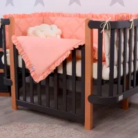 Детское постельное бельё Veres Macaroon Peach (2600000096454 ) Холлофайбер/ Оранжевый Beige photo 2