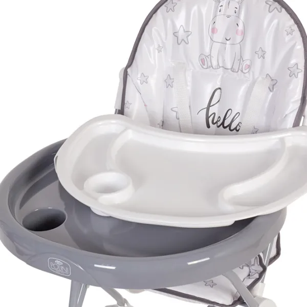 Стульчик для кормления Polini Kids 252 (0002354-03) Классический/ 6 месяцев / Серый  photo 5