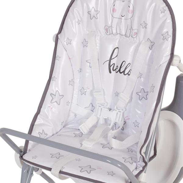 Стульчик для кормления Polini Kids 252 (0002354-03) Классический/ 6 месяцев / Серый  photo 6