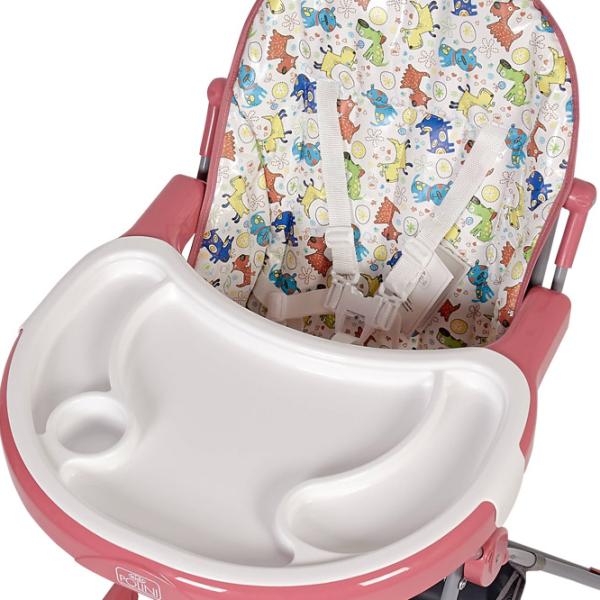 Стульчик для кормления Polini Kids 252 (0002230-02) Классический/ 6 месяцев / Розовый  photo 8