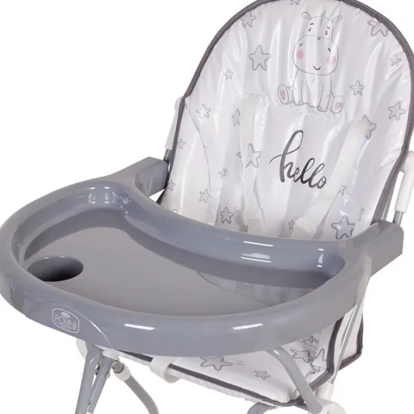 Стульчик для кормления Polini Kids 152 (0002352-03) Классический/ 6 месяцев / Серый  photo 5