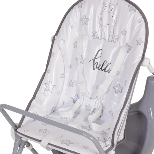 Стульчик для кормления Polini Kids 152 (0002352-03) Классический/ 6 месяцев / Серый  photo 6