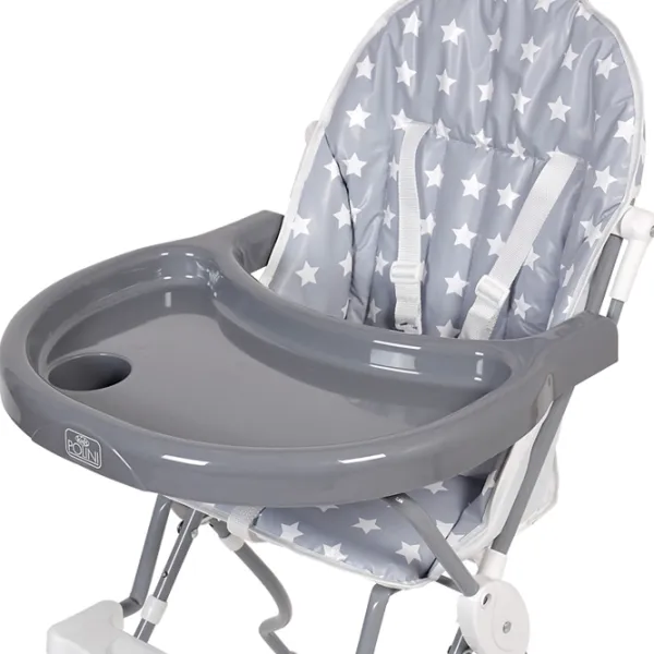 Стульчик для кормления Polini Kids 152 (0002218-16) Классический/ 6 месяцев / Серый  photo 6