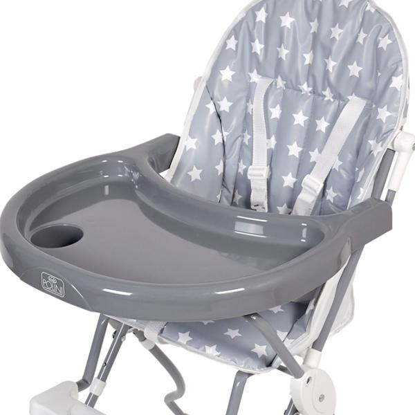 Стульчик для кормления Polini Kids 152 (0002218-16) Классический/ 6 месяцев / Серый  photo 6