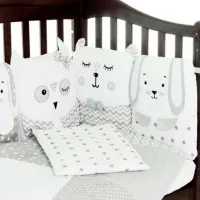 Детское постельное бельё Veres Smiling Animals (216.07) (2600000068949 ) Хлопок/ Серый Белый photo 3