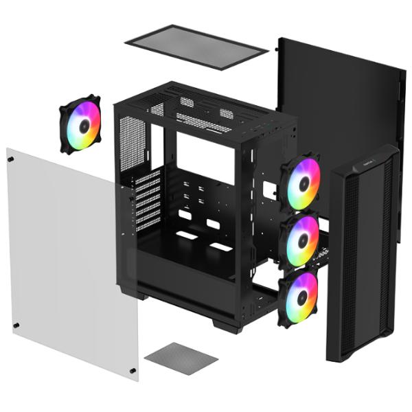 Корпус Deepcool CC360 ARGB Mid Tower / Черный photo 9