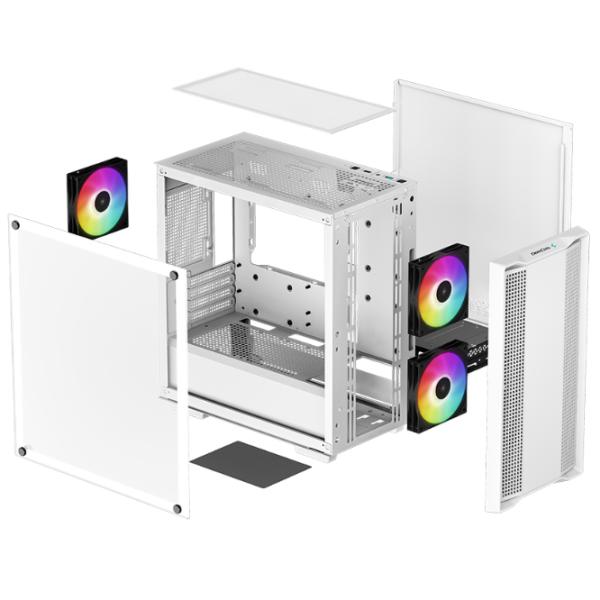 Корпус Deepcool CC360 WH ARGB Mini Tower / Белый photo 10