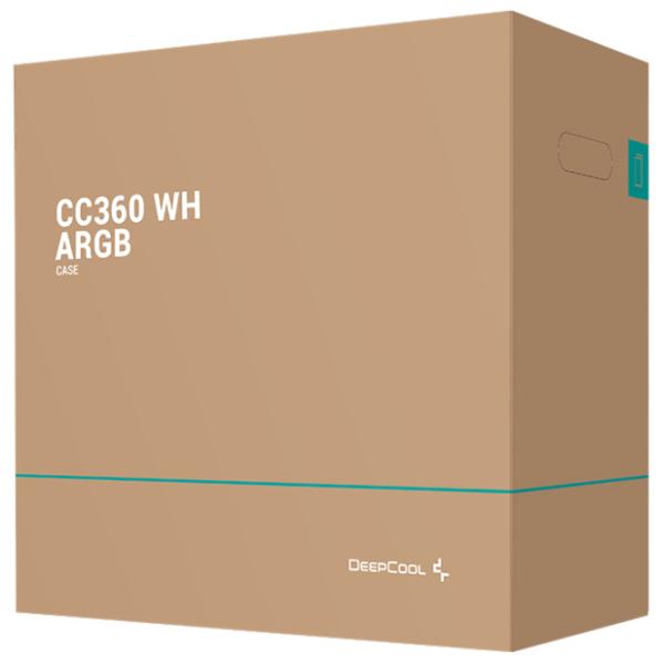 Корпус Deepcool CC360 WH ARGB Mini Tower / Белый photo 12