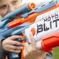 Pistol automat de jucărie Hasbro Nerf Elite 2.0 Moto Blitz F5872 8+/ Săgeți/ Blue photo 2