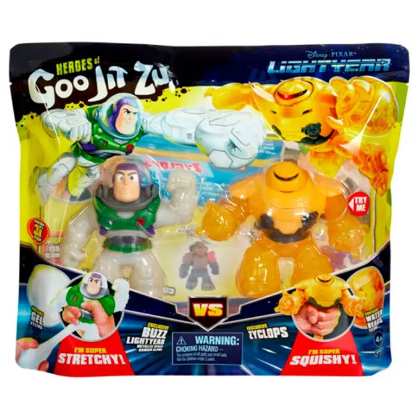 Figurină Goojitzu Lightyear Twin Pack Buzz Lightyear vs Cyclops 4+/ Multicolor photo 4