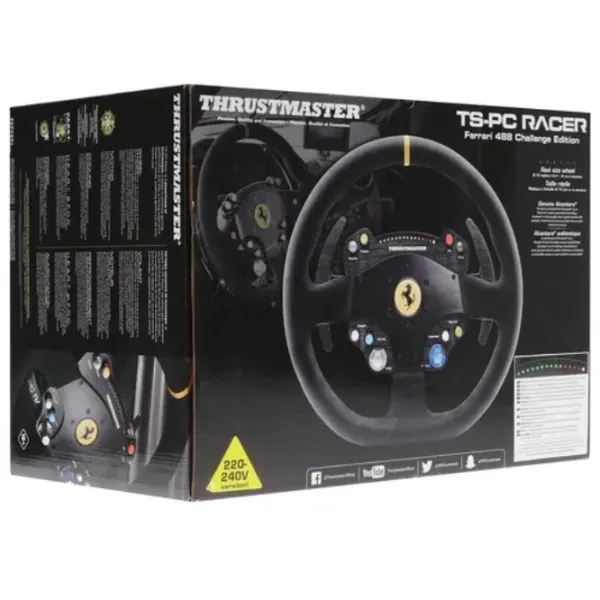 Volan Thrustmaster TS-PC RACER Ferrari 488 Challenge Edition Cu fir/ 11 buttons/ Black photo 6