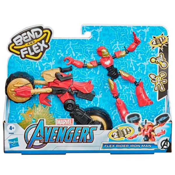 Фигурка Hasbro Avengers Flex Rider Iron Man 4+/ Красный photo 2 Фигурка Hasbro Avengers Flex Rider Iron Man 4+/ Красный photo 2