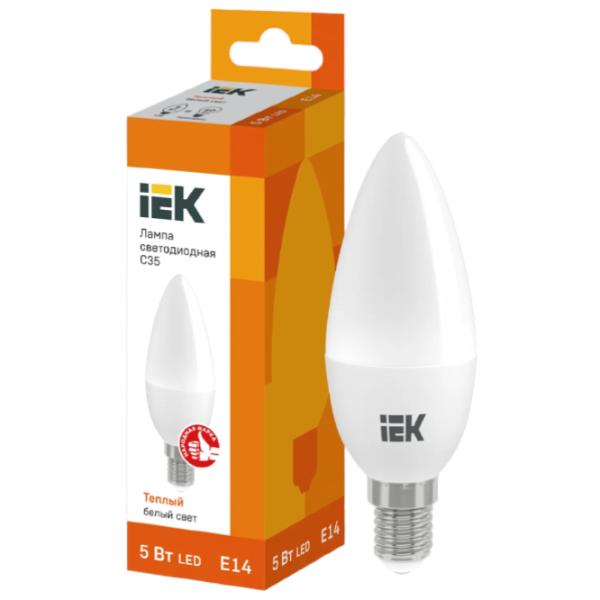 Bec LED IEK C35 LLE-C35-5-230-30-E14 E14/ 5 W/ 3300 K/ 450lm/ Yellow photo 3 Bec LED IEK C35 LLE-C35-5-230-30-E14 E14/ 5 W/ 3300 K/ 450lm/ Yellow photo 3