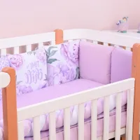 Детское постельное бельё Veres Lilac Peonies (2600000098380 ) Холлофайбер/ Пурпурный Pink photo 4