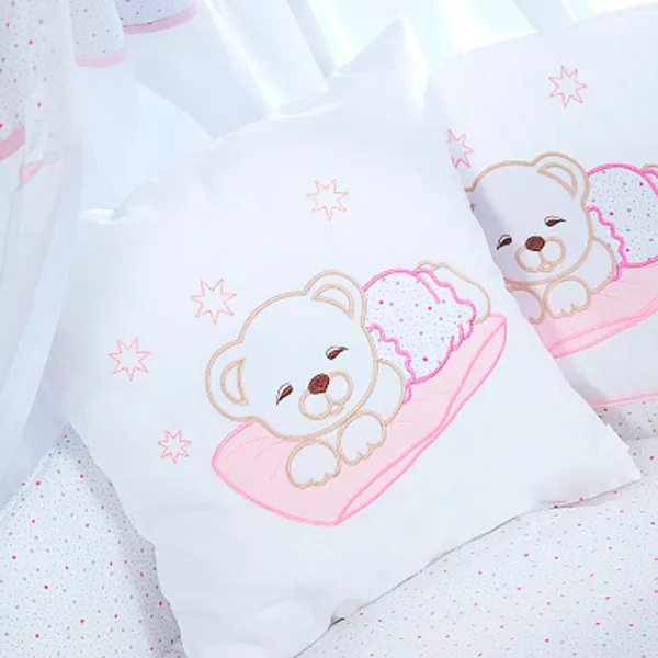 Детское постельное бельё Albero Mio Teddy Bear (C-6 H107) (5901571374178) Хлопок/ Белый Розовый photo 2 Детское постельное бельё Albero Mio Teddy Bear (C-6 H107) (5901571374178) Хлопок/ Белый Розовый photo 2