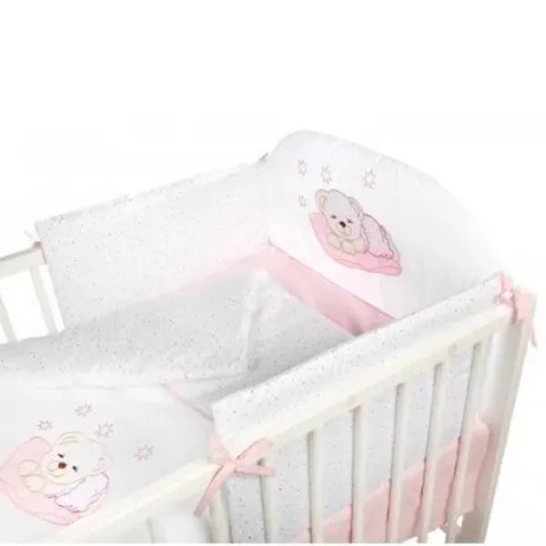 Детское постельное бельё Albero Mio Teddy Bear (C-6 H107) (5901571374178) Хлопок/ Белый Розовый photo 3 Детское постельное бельё Albero Mio Teddy Bear (C-6 H107) (5901571374178) Хлопок/ Белый Розовый photo 3
