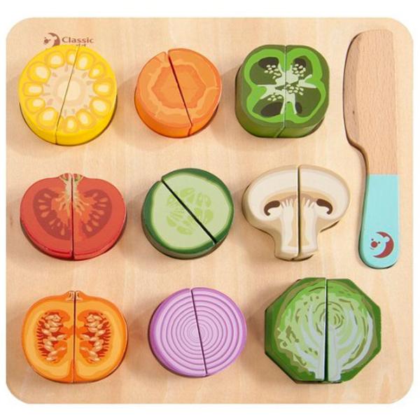 Настольная игра Classic World Cutting Vegetables Puzzle 1+/ Развитие photo 2