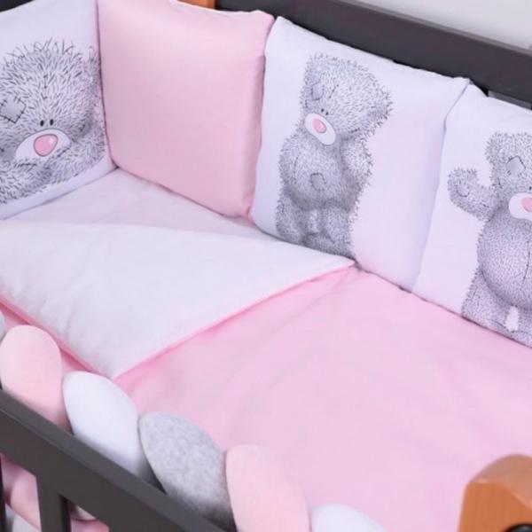 Lenjerie de pat pentru copii Veres Teddy Girl-2 (2600000096478 ) Bumbac, hollofayber, velur/ Pink White photo 4 Lenjerie de pat pentru copii Veres Teddy Girl-2 (2600000096478 ) Bumbac, hollofayber, velur/ Pink White photo 4