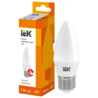 Bec LED IEK C35 LLE-C35-7-230-30-E27 E27/ 7 W/ 3300 K/ 630lm/ Yellow photo 3