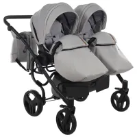 Cărucior pentru copil Junama Space DUO Eco 2809-001/ Gray photo 5