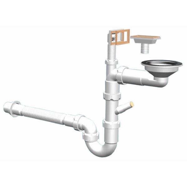 Chiuvetă Florentina Combi 650 65 x 48 / Piatră artificială, inox / Jasmin photo 2