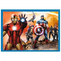Puzzle 2D Trefl 4in1 Brave Avengers 4+/ Numărul de piese: 207 photo 2