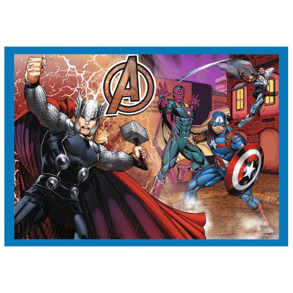 Пазл 2D Trefl 4in1 Brave Avengers 4+/ Количество деталей: 207 photo 3