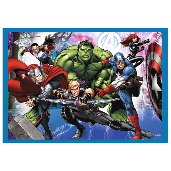 Пазл 2D Trefl 4in1 Brave Avengers 4+/ Количество деталей: 207 photo 5