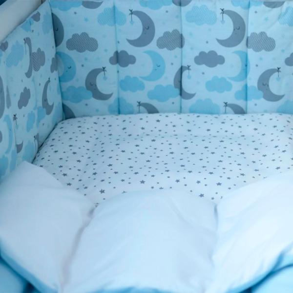 Детское постельное бельё Veres Sleepy moon (2600000101585 ) Хлопок, силикон, синтепон/ Синий Белый photo 3