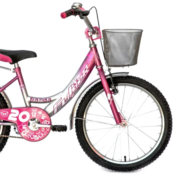 Bicicletă Fulger Panda 20" 11.6" Oțel/ Pink Silver photo 3 Bicicletă Fulger Panda 20" 11.6" Oțel/ Pink Silver photo 3