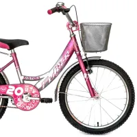 Bicicletă Fulger Panda 20" 11.6" Oțel/ Pink Silver photo 3