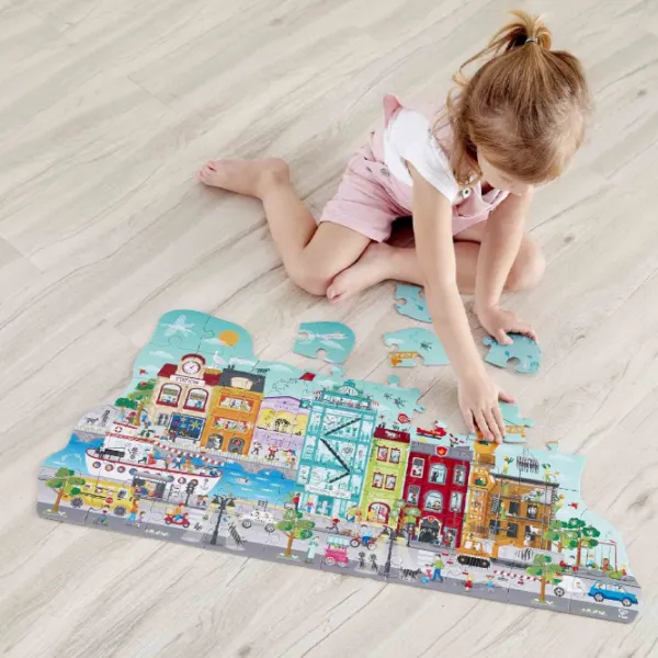 Пазл 2D Hape Animated City 4+/ Количество деталей: 49 photo 5