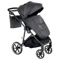Cărucior pentru copil Glamvers Eagle 3 in 1 44409/ Black photo 3