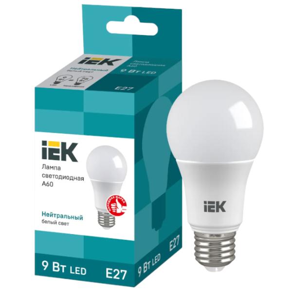Bec LED IEK A60 LLE-A60-9-230-40-E27 E27/ 9 W/ 4000 K/ 810lm/ White photo 3
