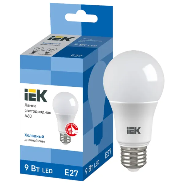 Bec LED IEK A60 LLE-A60-9-230-65-E27 E27/ 9 W/ 6500 K/ 810lm/ White photo 3 Bec LED IEK A60 LLE-A60-9-230-65-E27 E27/ 9 W/ 6500 K/ 810lm/ White photo 3
