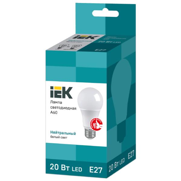 Bec LED IEK A60 LLE-A60-20-230-40-E27 E27/ 20 W/ 4000 K/ 1800lm/ White photo 2