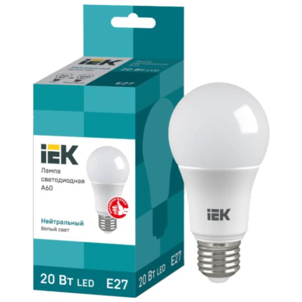 Bec LED IEK A60 LLE-A60-20-230-40-E27 E27/ 20 W/ 4000 K/ 1800lm/ White photo 3