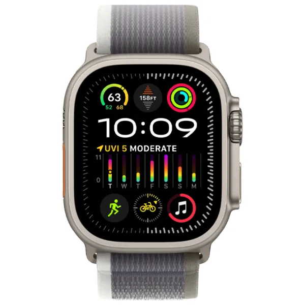 Ceas inteligent Apple Watch Ultra 2 1.92"/ 49 mm/ Natural Titanium - Gray Trail/ MRF33RB/ A photo 2