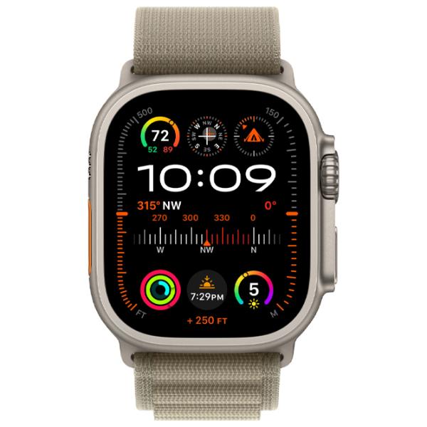 Умные часы Apple Watch Ultra 2 1.92"/ 49 мм/ Натуральный Титан - Оливковый альпийский/ MRF03RB/ A photo 2