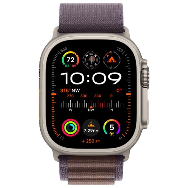 Ceas inteligent Apple Watch Ultra 2 1.92"/ 49 mm/ Natural Titanium - Indigo Alpine/ MRER3RB/ A photo 2
