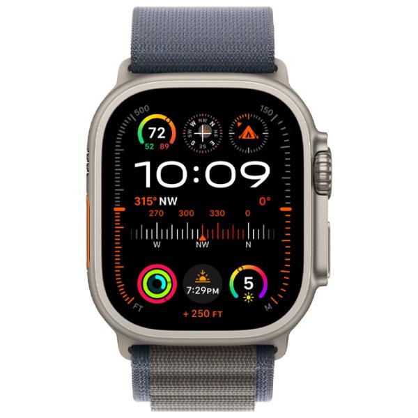 Умные часы Apple Watch Ultra 2 1.92"/ 49 мм/ Натуральный Титан - Голубая Альпийская/ MREQ3RB/ A photo 2