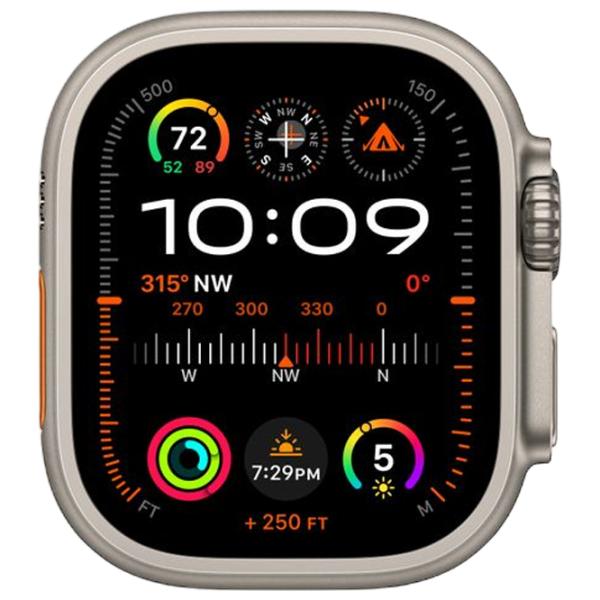 Умные часы Apple Watch Ultra 2 1.92"/ 49 мм/ Натуральный Титан - Голубая Альпийская/ MREQ3RB/ A photo 3