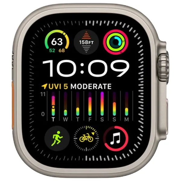 Умные часы Apple Watch Ultra 2 1.92"/ 49 мм/ Натуральный Титан - Черная тропа/ MRF53RB/ A photo 3 Умные часы Apple Watch Ultra 2 1.92"/ 49 мм/ Натуральный Титан - Черная тропа/ MRF53RB/ A photo 3