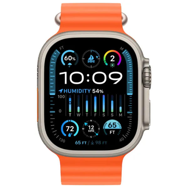 Умные часы Apple Watch Ultra 2 1.92"/ 49 мм/ Натуральный Титан - Оранжевый океан/ MREH3RB/ A photo 2 Умные часы Apple Watch Ultra 2 1.92"/ 49 мм/ Натуральный Титан - Оранжевый океан/ MREH3RB/ A photo 2
