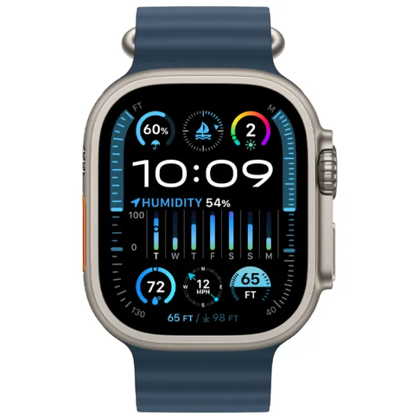 Умные часы Apple Watch Ultra 2 1.92"/ 49 мм/ Натуральный Титан - Синий океан/ MREG3RB/ A photo 2 Умные часы Apple Watch Ultra 2 1.92"/ 49 мм/ Натуральный Титан - Синий океан/ MREG3RB/ A photo 2