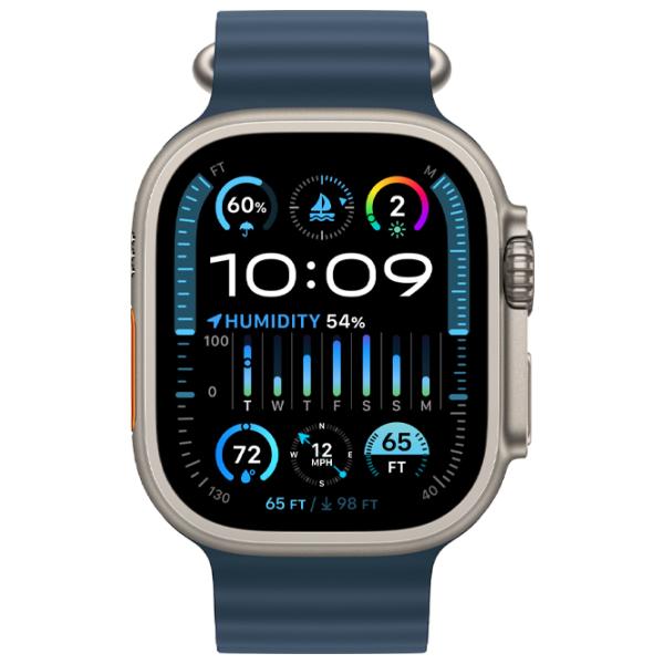 Умные часы Apple Watch Ultra 2 1.92"/ 49 мм/ Натуральный Титан - Синий океан/ MREG3RB/ A photo 2 Умные часы Apple Watch Ultra 2 1.92"/ 49 мм/ Натуральный Титан - Синий океан/ MREG3RB/ A photo 2
