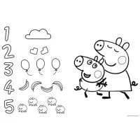 Puzzle 2D Trefl Super Giant 3in1 Meet Happy Peppa 2+/ Numărul de piese: 15 photo 3